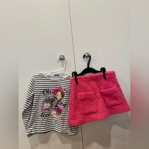 Mayoral White and Gray Striped Shirt